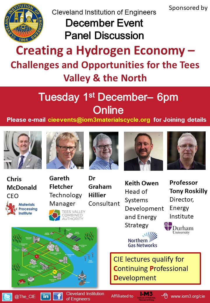 Discussion Panel – Creating a Hydrogen Economy – Challenges and Opportunities for the Tees Valley & the North